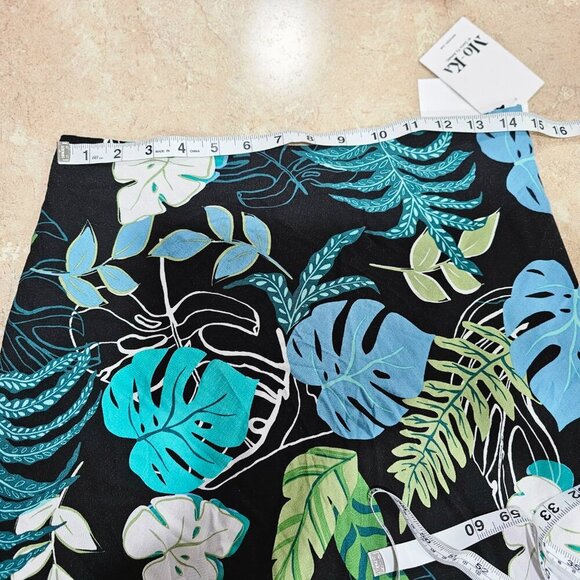 Mo-Ka Santa Fe Apparel Palm Print Skirt‎ and Top Set Made in USA Size Medium - Picture 12 of 15